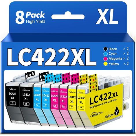 Cartouches d’Encre Compatibles avec Brother LC422 XL (1/5)