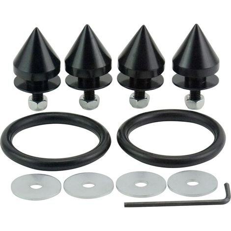 Kit de fixation de pare-chocs, rondelles coniques, boulons de renfort, vis, ensemble noir (1/5)