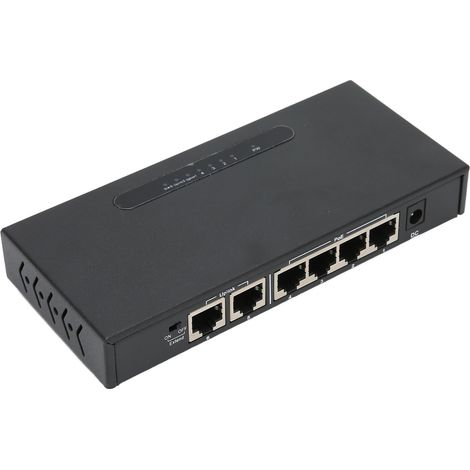 Switch PoE 6 ports, portée de transmission de 250 m, détection intelligente de courant, boîtier métallique, 10/100 Mbps, prise 110-264VEU (1/5)