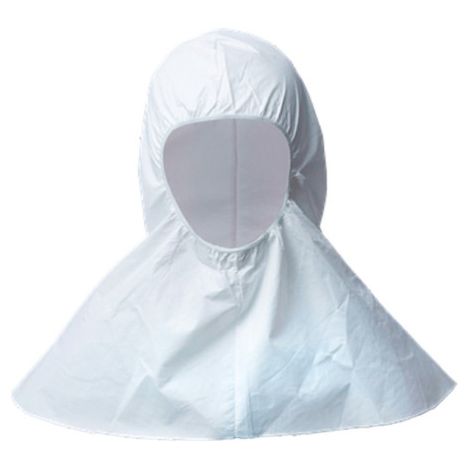 Capucha antilesiones de microporos desechable en color blanco