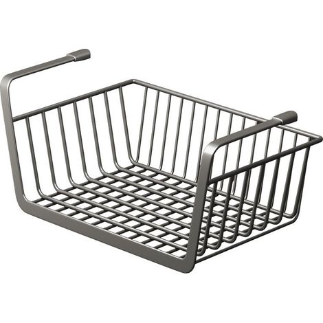 Étagère à panier suspendu, panier de rangement sous étagère, panier de placard suspendu, panier suspendu en métal, organisateur de rangement sous placard (1/5)