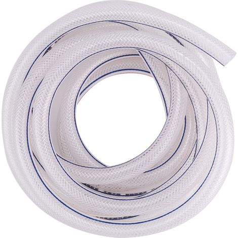 8/12 mm PVC-verstärkter, flexibler, geflochtener Schlauch, transparent, für die Gartenbewässerung (1/5)
