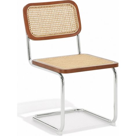 Lot de 2 chaises en rotin rotin foncé BRENT (1/5)