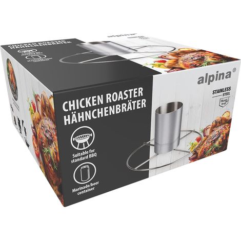 ALPINA support pour poulet, pour barbecue, Ø 20x10 cm (1/2)