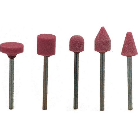 Poggi-Serie mit 5 Schleifscheiben aus rosa Korund S. 398,00 Schaft mm.3 - Salone (1/3)