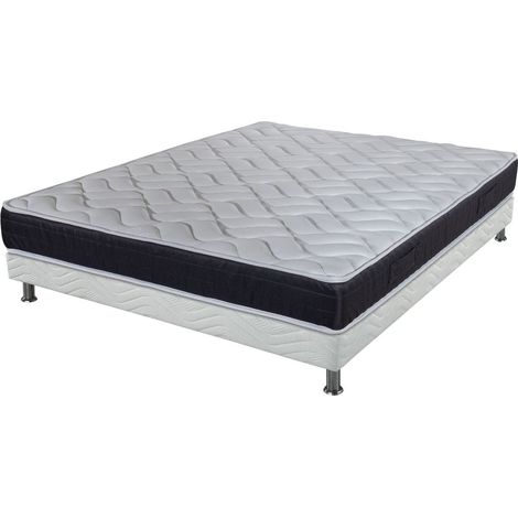 Matelas et sommier 120x190 Mousse - Malta - Soutien très ferme - Made in France (1/5)