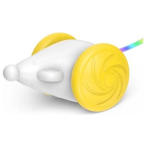 Smart Electric Pet Mouse Toy Bite Resistant Self-Playing Mice with LED Color Changing Tail for Indoor Cats (1/4)
