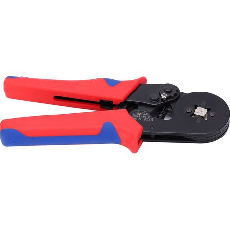 Assortiment de 1250 cosses isolées pour fils électriques, avec pince à sertir et poignée rouge et bleue. (1/5)