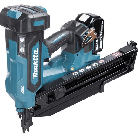 Makita – Cloueur de charpente 21° 50-90mm – Moteur Brushless – Alimentation 18V LXT – Modes séquentiel et à contact – Système anti-bourrage (1/5)