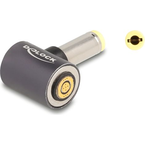 Delock Adaptador para cable de carga de portÃ¡til de 5,5 x 2,5 mm macho a conector magnÃ©tico de 8 pines