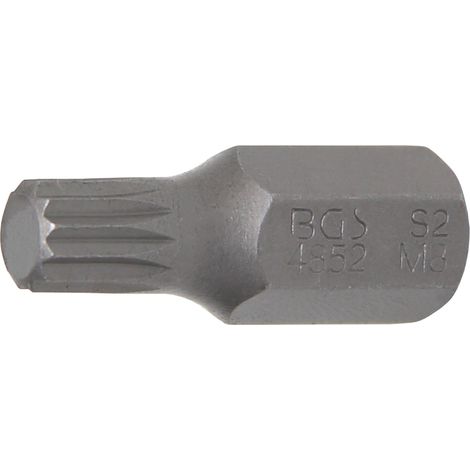 Inserto  lunghezza 30 mm  attacco esagono esterno 10 mm (3/8")  poligonale interno (per XZN) M8