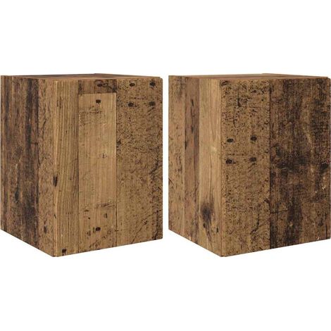 TV Wall Cabinet 2 pcs Old Wood 30 x 31 x 40 cm Engineered Wood vidaXL