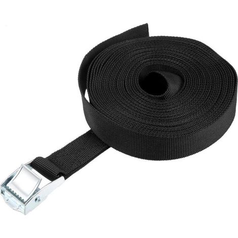 Sangle d'arrimage 7m x 25mm avec boucle à came jusqu'à 80kg pour la sécurisation de la charge