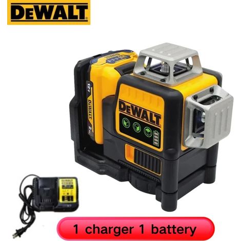 DEWALT DW089LG Laser à ligne verte 12 volts 3 x 360°(Laser + batterie + chargeur)