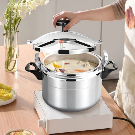 Autocuiseur Professionnel 7L Anti-Explosion - Pour Cuisinière à Gaz - Cuisson Rapide et Uniforme - Fond Double (1/5)
