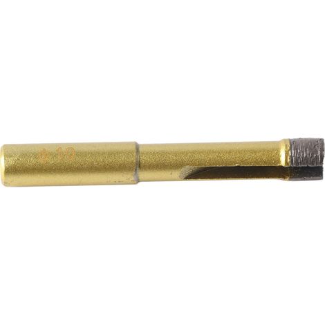 Foret trépan diamanté 10mm pour céramique, marbre et pierre - Outil de perçage carotteuse pour carrelage, granit, porcelaine (lot de 1) (1/5)