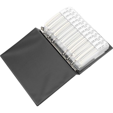 Série 1206, 170 types de résistances, assortiment, catalogue d'échantillons, accessoires électroniques, plastique noir (1/5)