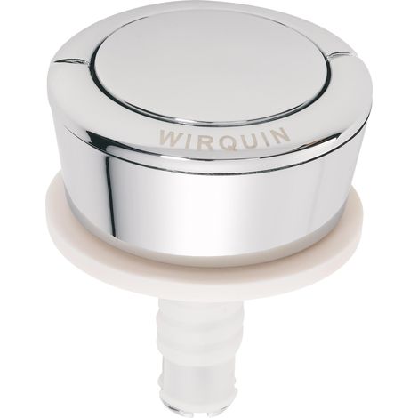 Wirquin – Bouton de chasse d'eau simple 10724090 – Mécanisme de chasse d'eau – Compatible avec réservoirs standards – Système simple chasse (1/4)