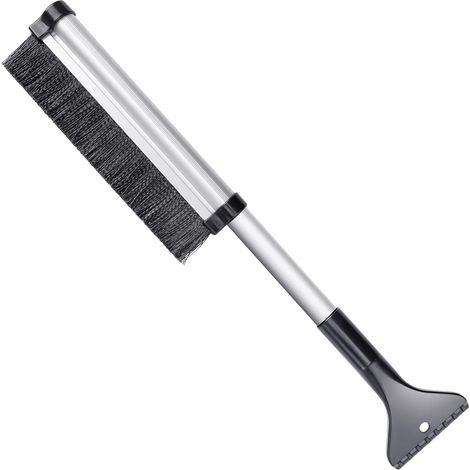 Ausziehbarer Schneebesen und Eiskratzer (61 cm) für Pkw, Lkw, Transporter und SUVs. Lässt sich für einfache Aufbewahrung von 61 cm auf 43 cm zusammenschieben. (1/5)