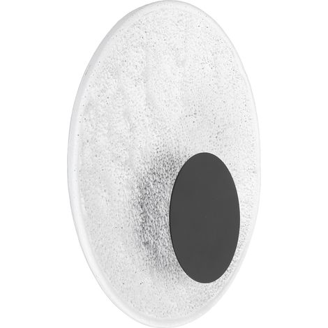 Applique murale moderne LED en résine ronde, motif lune éclipse, éclairage chaud protecteur pour les yeux, idéale pour chambre ou salon. (1/5)