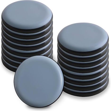 20 alfombrillas antideslizantes autoadhesivas de PTFE (Teflón) para muebles y sillas pes，Protector de suelos lisos (suelos de madera，madera，30 mm (1/5)