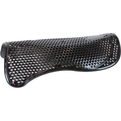 full, nero: Semisottosella in gel antiscivolo Middle Riser con rialzo centrale per cavalli