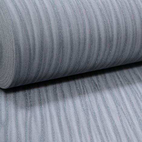 Grey Charcoal Striped Wallpaper Plain Shimmer Textured Non-Woven Vinyl 339563 (1/5)
