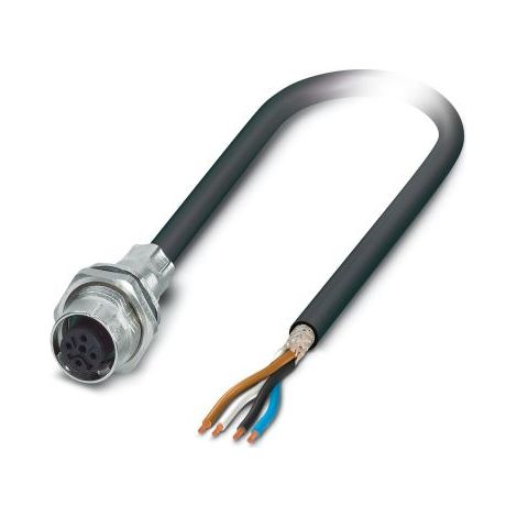 Câble d'actionneur Phoenix Contact 4 conducteurs , M12 Femelle, 2m ( Prix pour 1 )