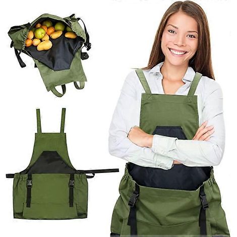 Sac de récolte en toile compatible avec la cueillette de fruits, sac de récolte en toile compatible avec le tissu, grand sac de récolte en toile avec compartiment rapide compatible avec la récolte et (1/5)