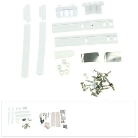 Kit de fixation porte frigo intégrable – Système de glissière pour réfrigérateurs – Installation rapide et sécurisée – Compatible avec et autres marques (1/3)