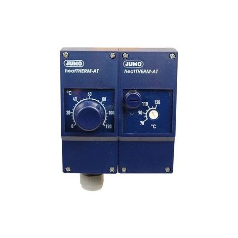 JUMO Thermostat de chaudière avec limiteur de température de sécurité avec doigt de gant
