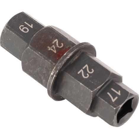 Outil de Retrait D'essieu de Roue de Moto, clé en Fer de Haute dureté pour Une Installation Facile, Démontage de Broche 17/19/22/24mm Portable (1/4)
