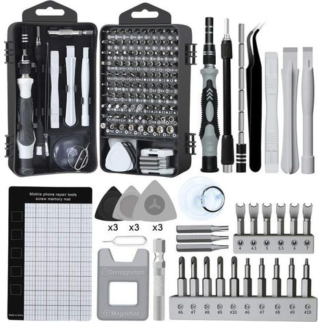 mini tournevis de précision Kit mémoire magnétique 138in1 (1/5)