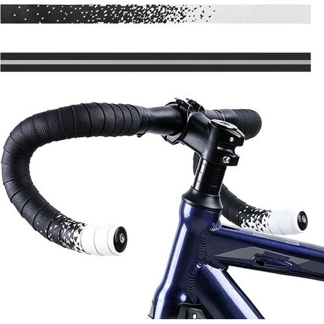 Cinta manillar bicicleta, Cómoda antideslizante, Transpirable absorbe humedad, Suave tacto, Cinta manillar carretera PU+EVA degradado bicolor (1/5)