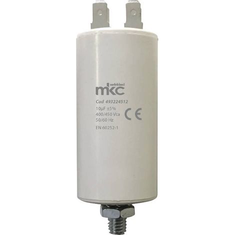 CONDENSATORE DI SPUNTO CON VITE terminale faston 25 UF - 400 / 450 V