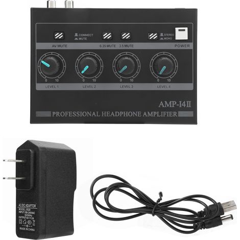 Amplificateur Casque 4 Canaux Ferroalliage Mono/Stéréo Set de Monitoring AMPi4Ⅱ (100-240V)(Prise US) (1/5)