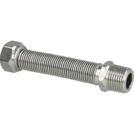 Tuyau cannelé inox extensible 1/2'' 110 - 210 mm avec joint