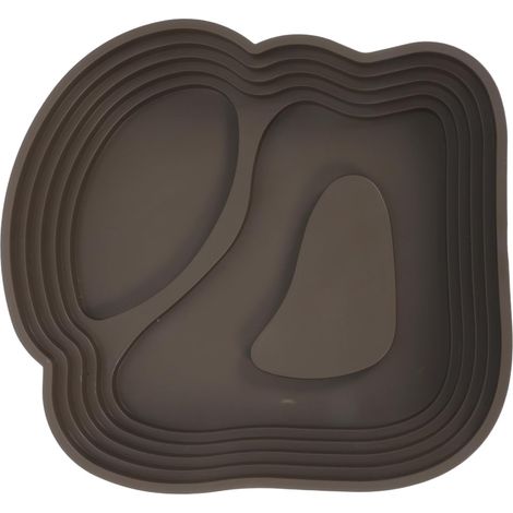 Gamelle pour Tortues et Reptiles 24 Cm Grand Bol D’Eau Marron Foncé Double Usage Bain et Nourrissage avec Rebord Anti-éclaboussures pour Terrarium et Habitat Terrestre (1/5)