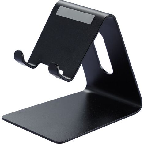 SABIR Support Téléphone, Support de Bureau en Aluminium Compatible avec iPhone 12 Mini,12 Pro,11 Pro Max,XS Max XR X Se 8 7 6 6s Plus Huawei, Samsung S10 S9 S8-Noir (1/5)