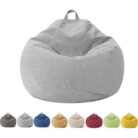 Housse de Pouf sans Rembourrage avec Fermeture éclair - pour Adultes et Enfants - 100 x 120 cm - pour Chambre à Coucher, Bureau, Salon, Terrasse (1/5)