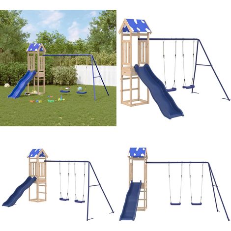 Aire de jeux d'extérieur bois de pin massif - Aire de jeux - Bois de pin (1/5)