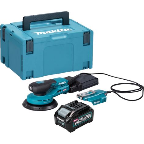 Makita BO 004 CGM101 Lijadora rotorbital sin cable 40 V máx. 150 mm 3,0 mm carrera Sin escobillas + 1x batería recargable 4,0 Ah + Makpac - sin cargador (1/5)