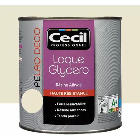 Peinture laque CÉCIL PELAQ DECO Brillant Fleur de coton 0,5 L (1/3)