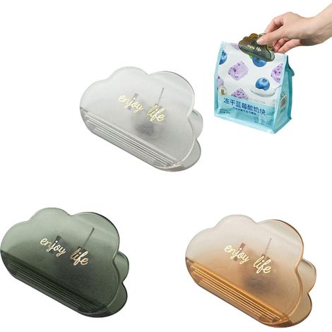 Ensemble de 3 pinces à sacs magnétiques robustes et étanches (1/5)