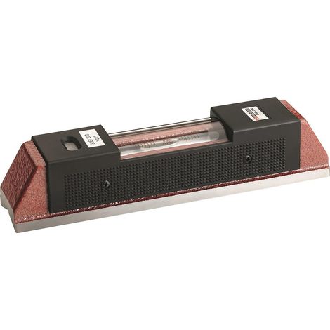 Niveau Droit de Haute Précision - 3067.2 - Niveau à Bulle Compact de 20 cm Facile à Ranger - en Fonte - Antiglisse - Livrés en Coffret Bois avec Certificat de Conformité