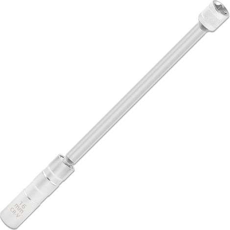 Clé à Bougie Magnétique Extensible,35 cm de Long Rotation à 360 Degrés,Douille Bougie 16 mm avec 12 Points,Accessoire Voiture Professionnel pour la Plupart des Véhicules (16 mm) (1/5)