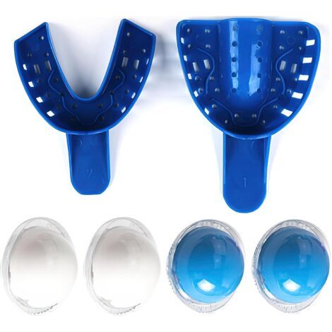 Home Dental Impression Kit, Plaster Dental Impression Kit, Includes Top Molding Spoon, Bottom, Molding Paste