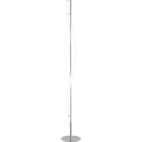 Lámpara de pie modelo Serpis acabado cromo 159cm (alto) 23cm (ancho) 23cm(largo) (1/2)