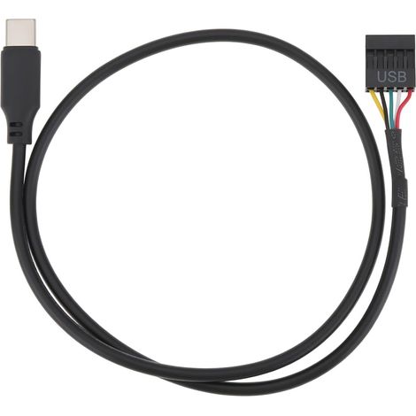 USB 9-Pin to Type-C 50cm Internal Cable Compatible with Corsair iCUE Link LCD AIO (1/5)