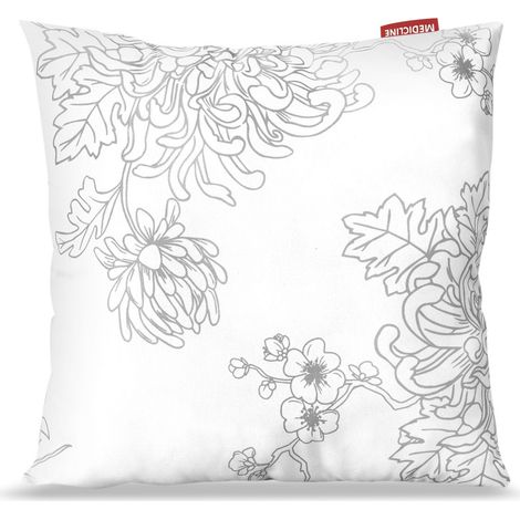 Almohada de 40x40 cm de microfibra antialérgica con estampado de silicona (1/2)